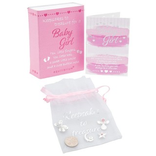 Pasidabruotas krikštynų dovanų rinkinys Baby Girl